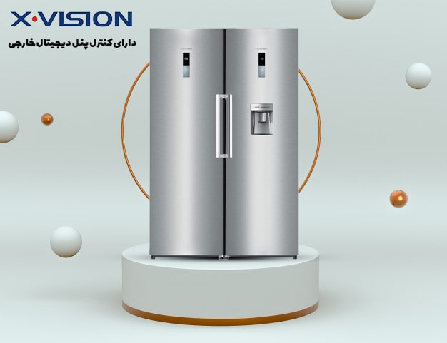 یخچال و فریزر دوقلوی ایکس ویژن مدل TDR625/TDF625 AW - دارای سرمایش هوشمند